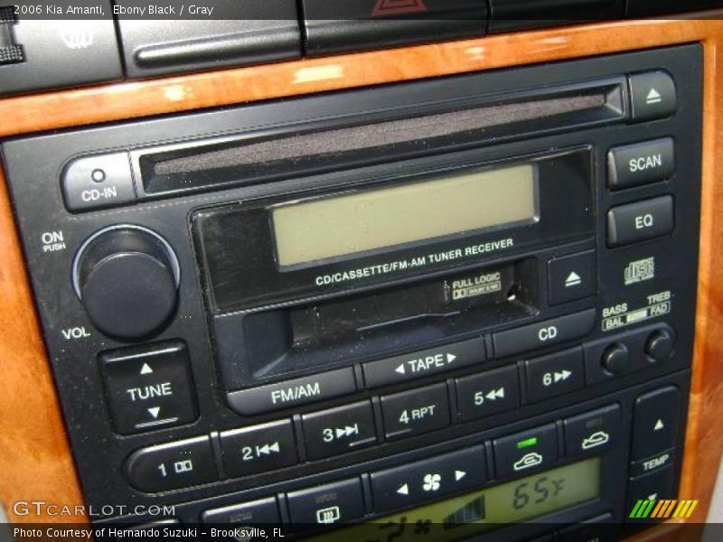 Ebony Black / Gray 2006 Kia Amanti
