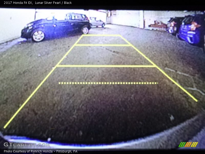 Lunar Silver Pearl / Black 2017 Honda Fit EX