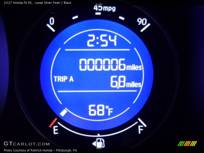 Lunar Silver Pearl / Black 2017 Honda Fit EX