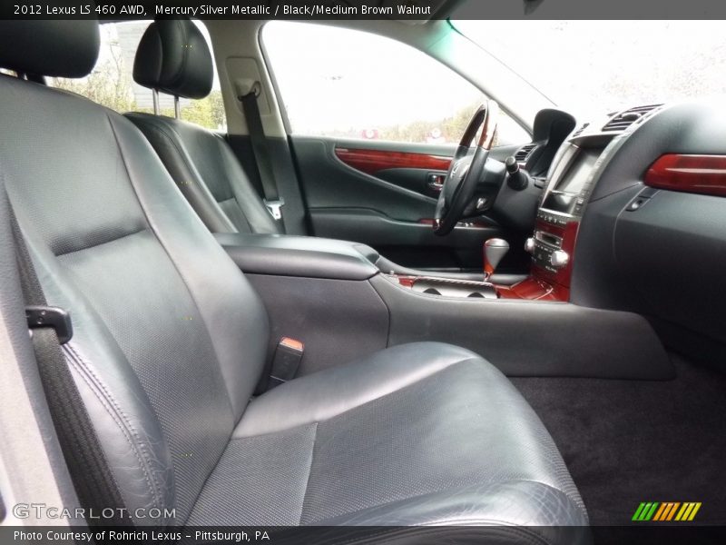 Mercury Silver Metallic / Black/Medium Brown Walnut 2012 Lexus LS 460 AWD