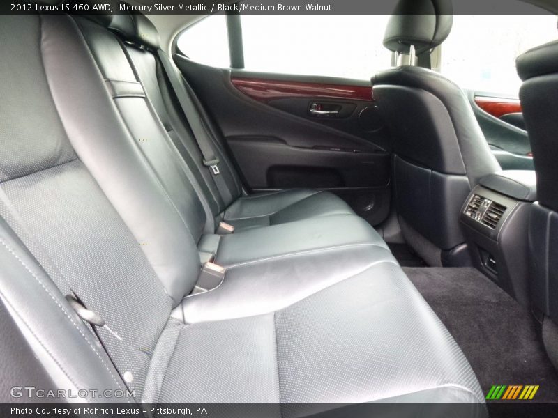 Mercury Silver Metallic / Black/Medium Brown Walnut 2012 Lexus LS 460 AWD