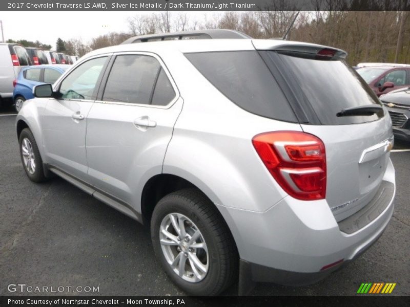 Silver Ice Metallic / Dark Titanium/Light Titanium 2017 Chevrolet Traverse LS AWD