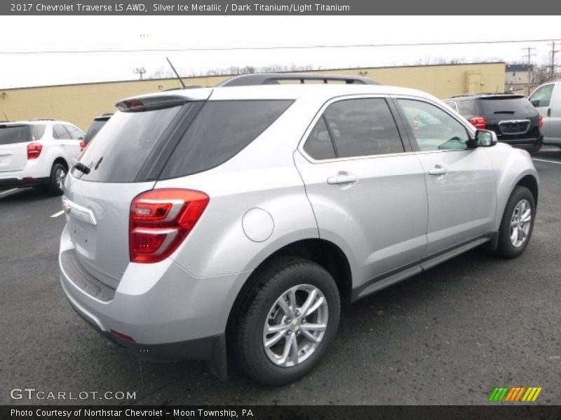 Silver Ice Metallic / Dark Titanium/Light Titanium 2017 Chevrolet Traverse LS AWD