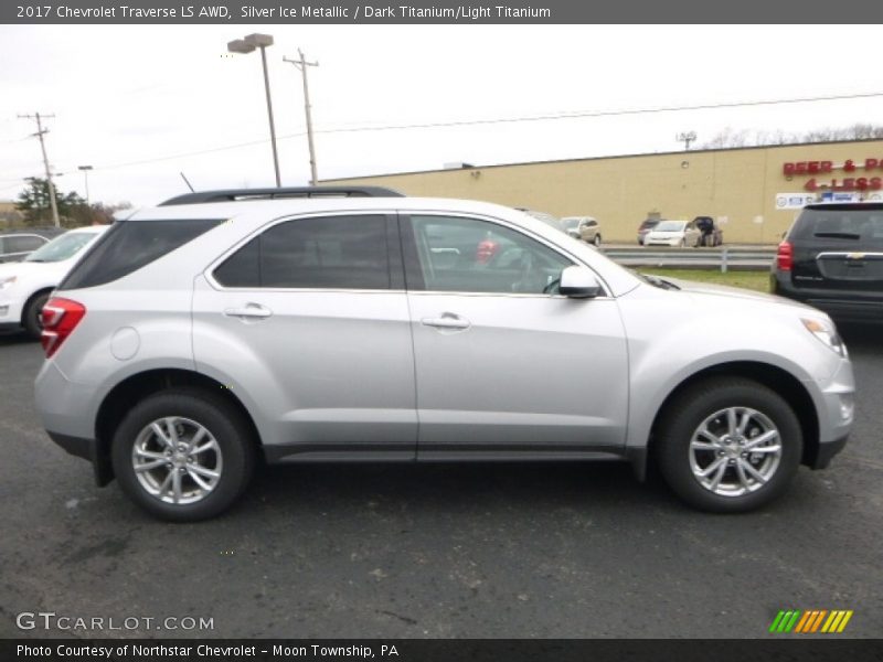 Silver Ice Metallic / Dark Titanium/Light Titanium 2017 Chevrolet Traverse LS AWD