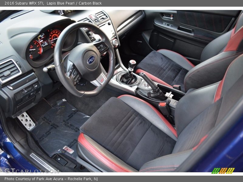  2016 WRX STI Carbon Black Interior