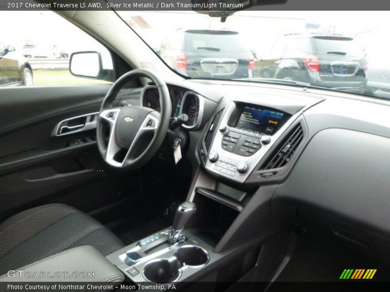 Silver Ice Metallic / Dark Titanium/Light Titanium 2017 Chevrolet Traverse LS AWD