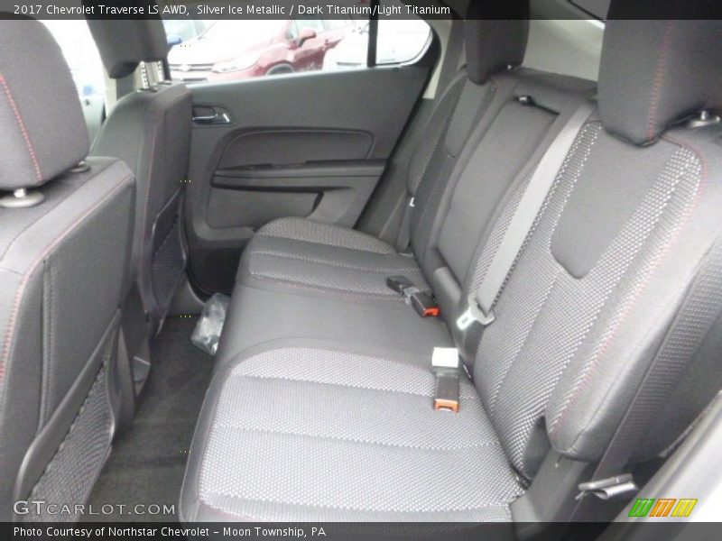 Silver Ice Metallic / Dark Titanium/Light Titanium 2017 Chevrolet Traverse LS AWD