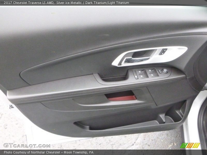 Silver Ice Metallic / Dark Titanium/Light Titanium 2017 Chevrolet Traverse LS AWD