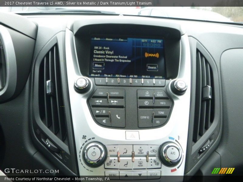 Silver Ice Metallic / Dark Titanium/Light Titanium 2017 Chevrolet Traverse LS AWD