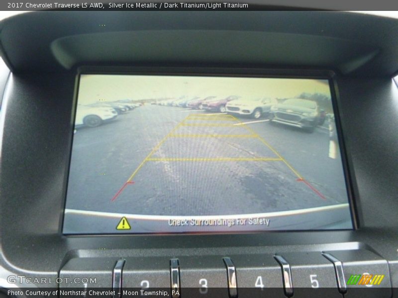 Silver Ice Metallic / Dark Titanium/Light Titanium 2017 Chevrolet Traverse LS AWD
