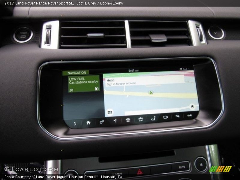 Navigation of 2017 Range Rover Sport SE