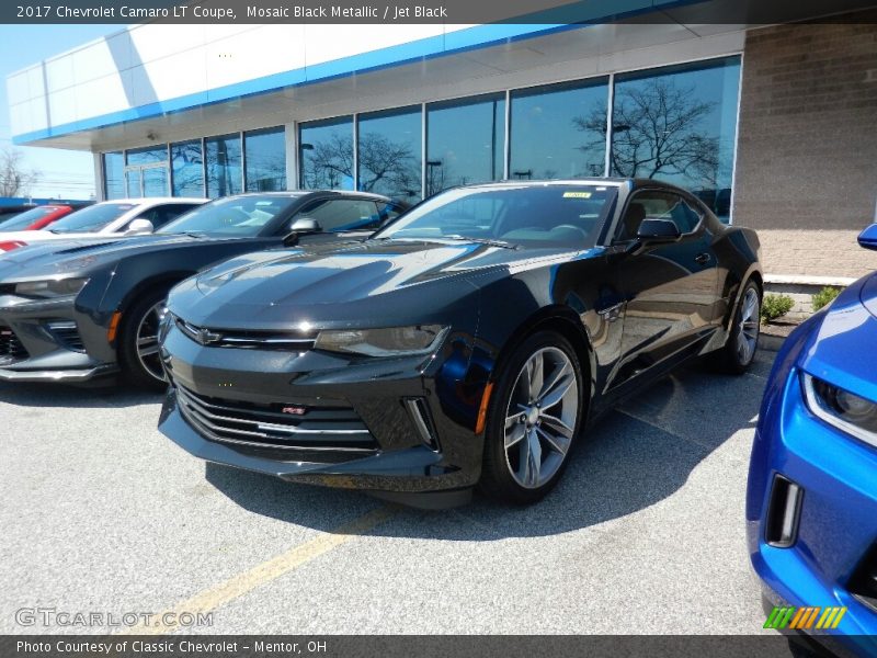 Mosaic Black Metallic / Jet Black 2017 Chevrolet Camaro LT Coupe