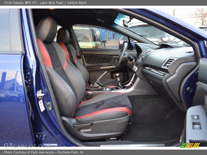 Front Seat of 2016 WRX STI