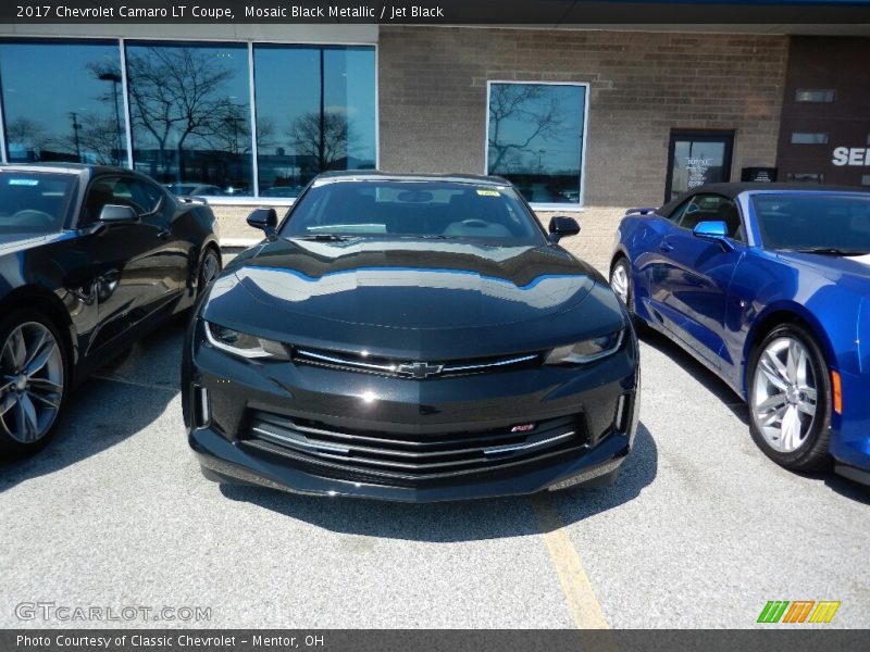 Mosaic Black Metallic / Jet Black 2017 Chevrolet Camaro LT Coupe
