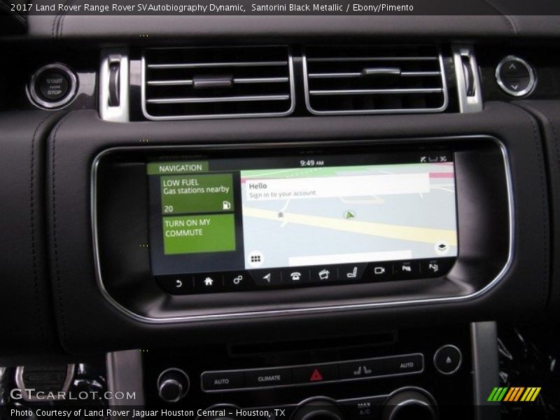 Navigation of 2017 Range Rover SVAutobiography Dynamic
