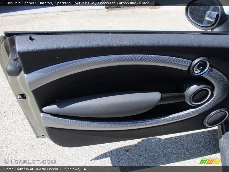 Sparkling Silver Metallic / Checkered Carbon Black/Black 2009 Mini Cooper S Hardtop