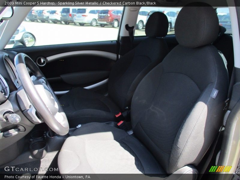 Sparkling Silver Metallic / Checkered Carbon Black/Black 2009 Mini Cooper S Hardtop