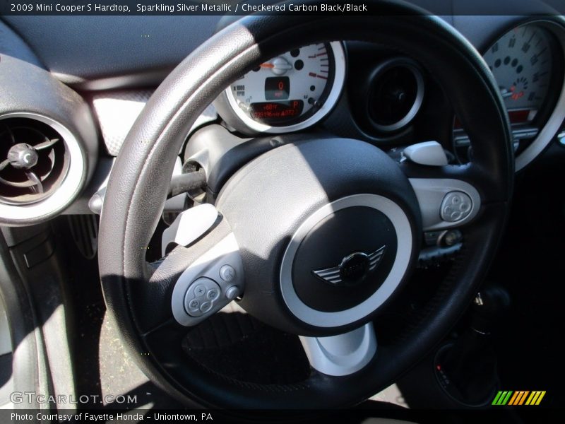 Sparkling Silver Metallic / Checkered Carbon Black/Black 2009 Mini Cooper S Hardtop