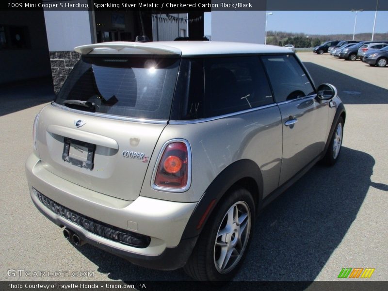 Sparkling Silver Metallic / Checkered Carbon Black/Black 2009 Mini Cooper S Hardtop