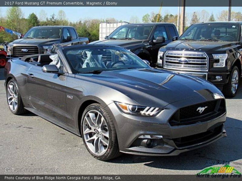 Magnetic / Ebony 2017 Ford Mustang GT Premium Convertible