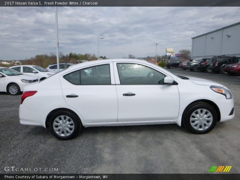 Fresh Powder White / Charcoal 2017 Nissan Versa S