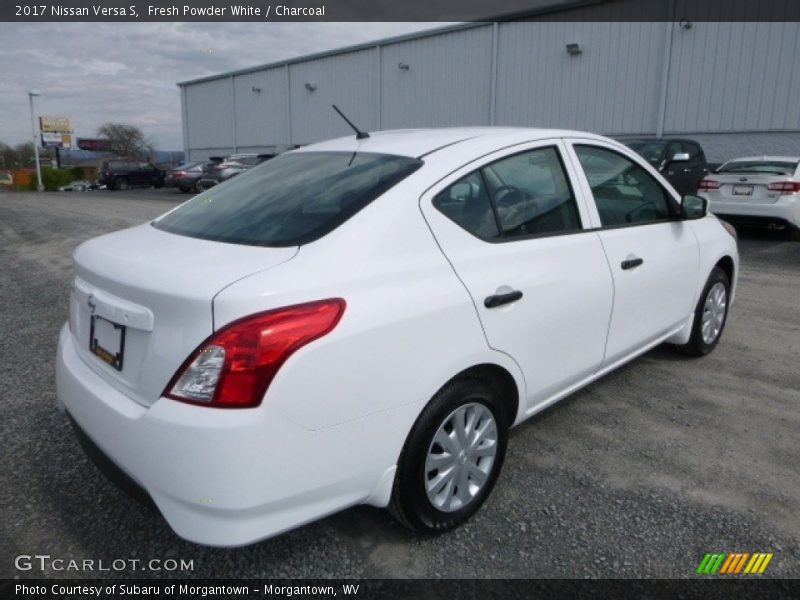 Fresh Powder White / Charcoal 2017 Nissan Versa S