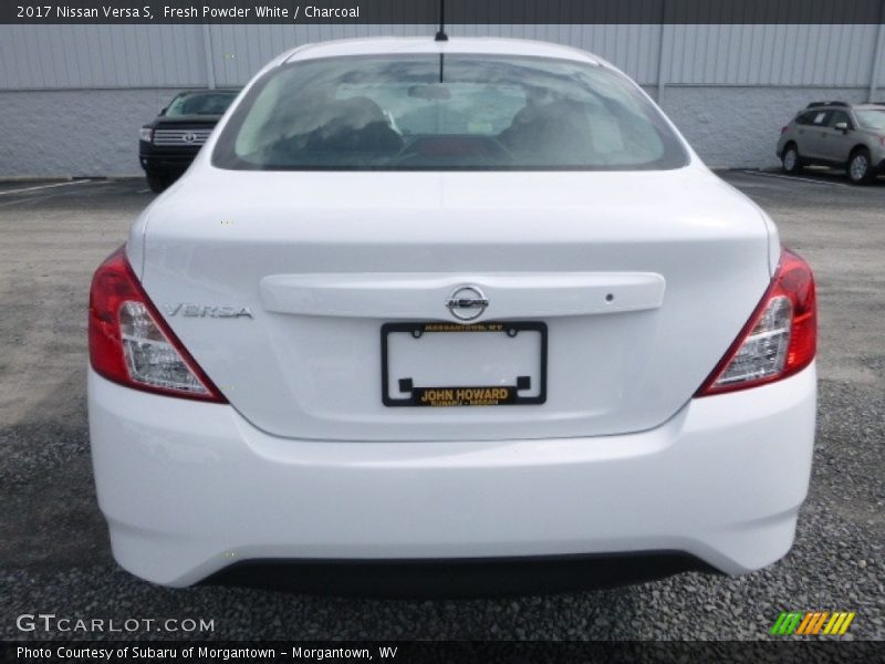 Fresh Powder White / Charcoal 2017 Nissan Versa S