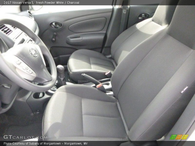 Fresh Powder White / Charcoal 2017 Nissan Versa S