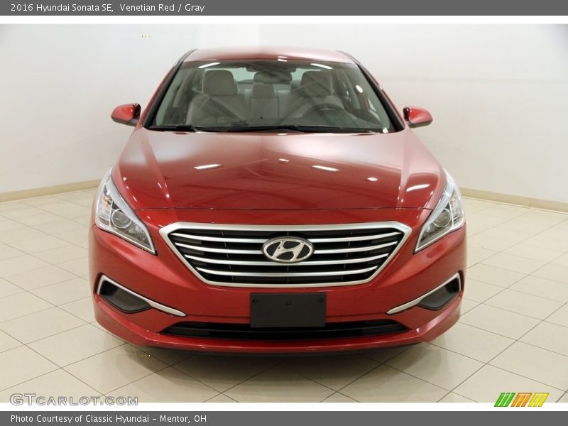 Venetian Red / Gray 2016 Hyundai Sonata SE