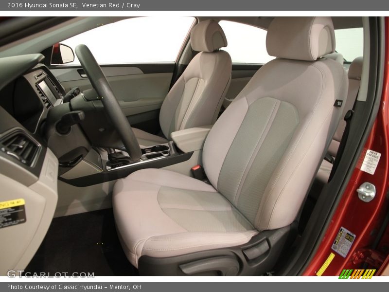 Venetian Red / Gray 2016 Hyundai Sonata SE