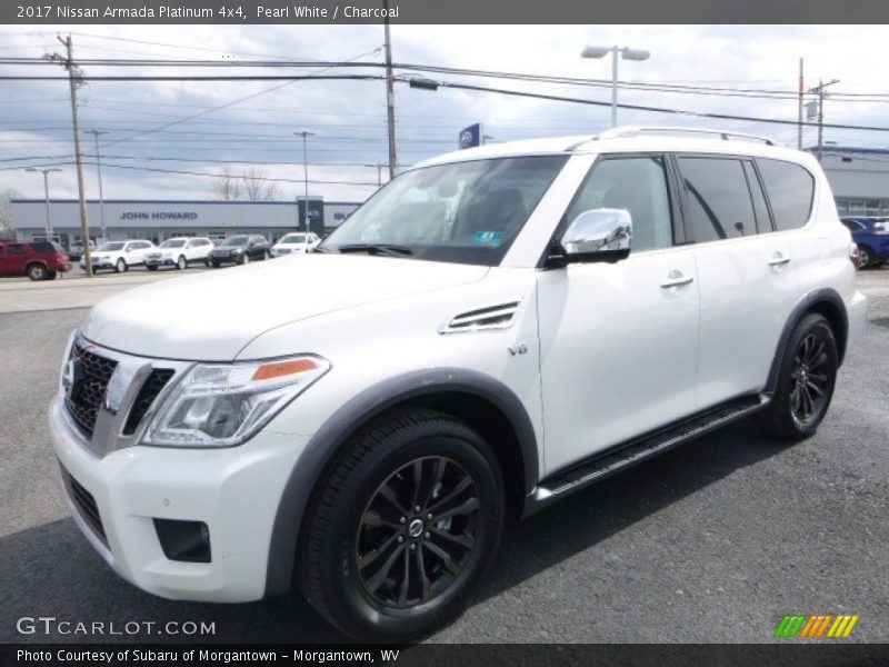 Pearl White / Charcoal 2017 Nissan Armada Platinum 4x4