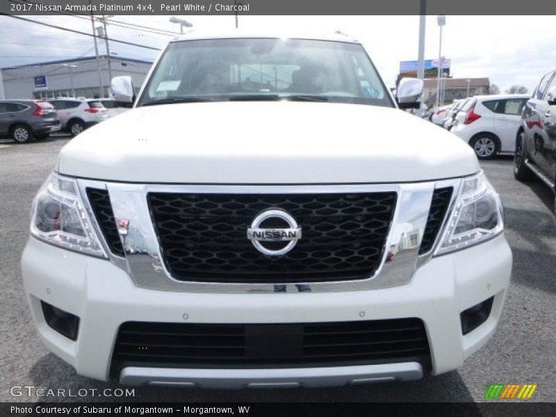 Pearl White / Charcoal 2017 Nissan Armada Platinum 4x4