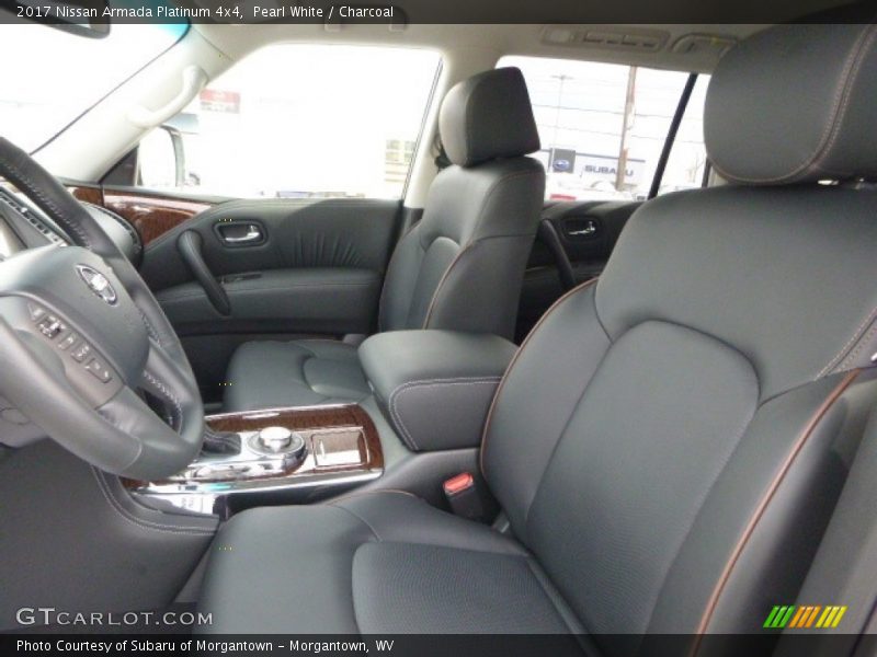 Pearl White / Charcoal 2017 Nissan Armada Platinum 4x4