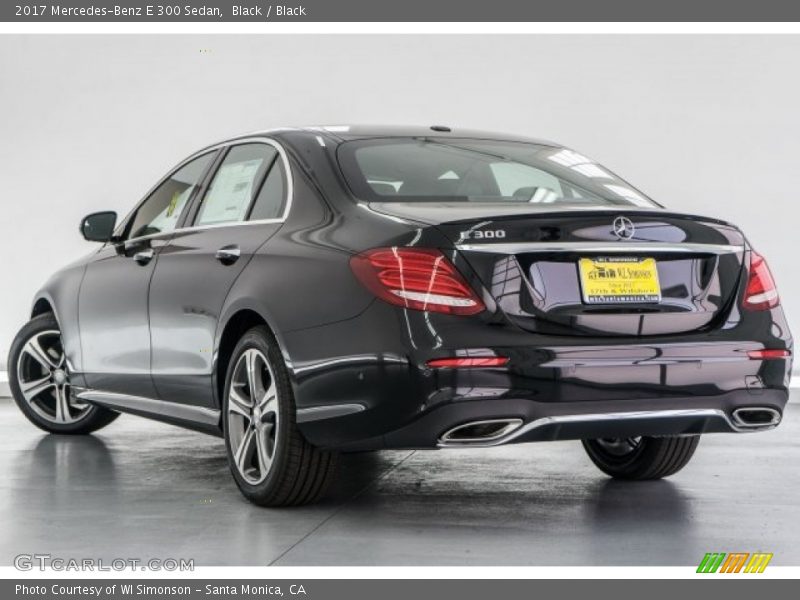 Black / Black 2017 Mercedes-Benz E 300 Sedan