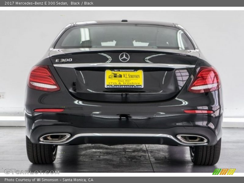 Black / Black 2017 Mercedes-Benz E 300 Sedan