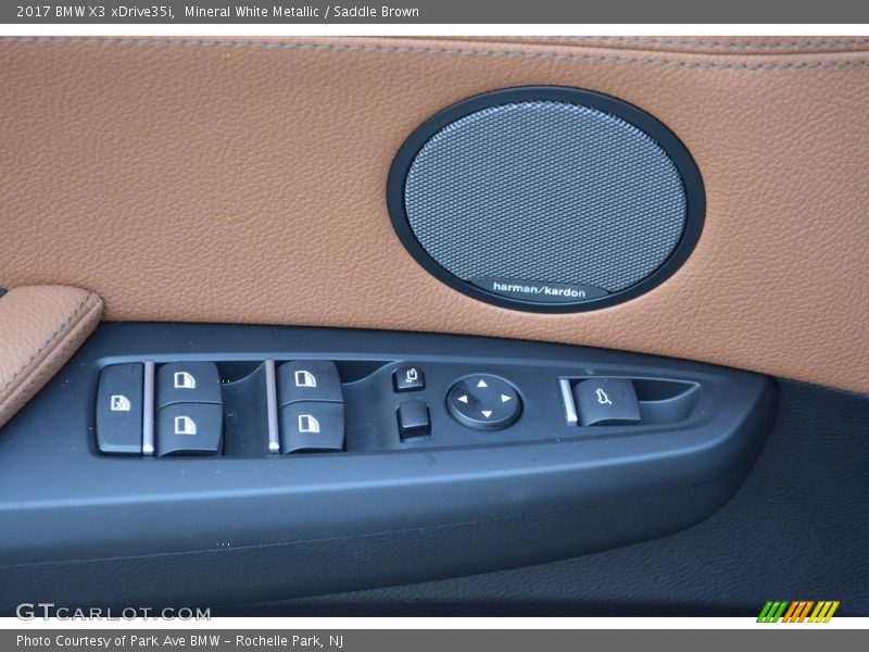 Mineral White Metallic / Saddle Brown 2017 BMW X3 xDrive35i