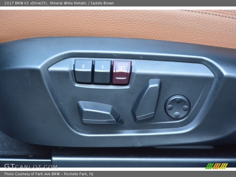 Mineral White Metallic / Saddle Brown 2017 BMW X3 xDrive35i