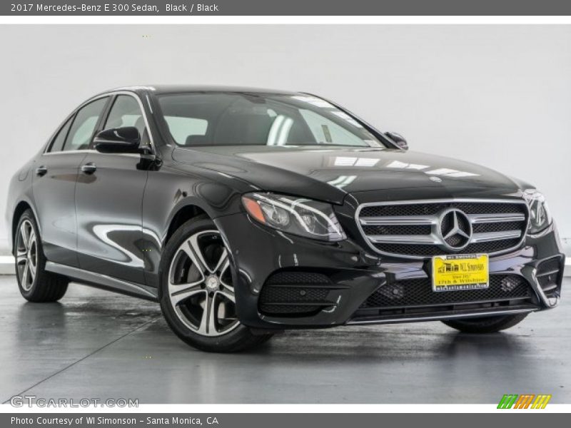 Black / Black 2017 Mercedes-Benz E 300 Sedan