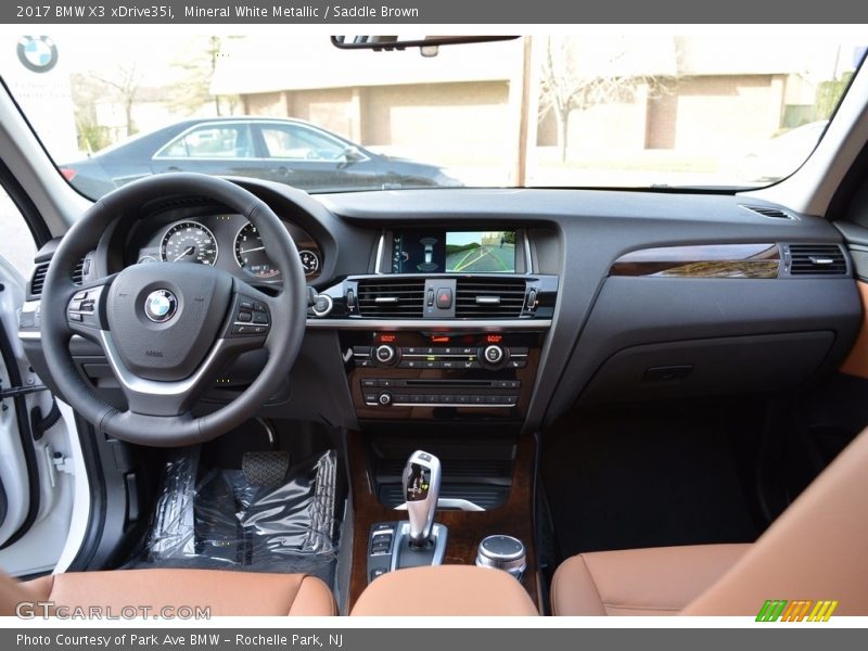 Mineral White Metallic / Saddle Brown 2017 BMW X3 xDrive35i