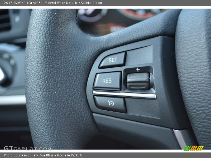 Mineral White Metallic / Saddle Brown 2017 BMW X3 xDrive35i