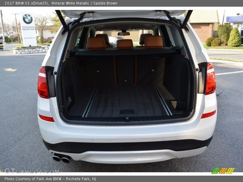 Mineral White Metallic / Saddle Brown 2017 BMW X3 xDrive35i