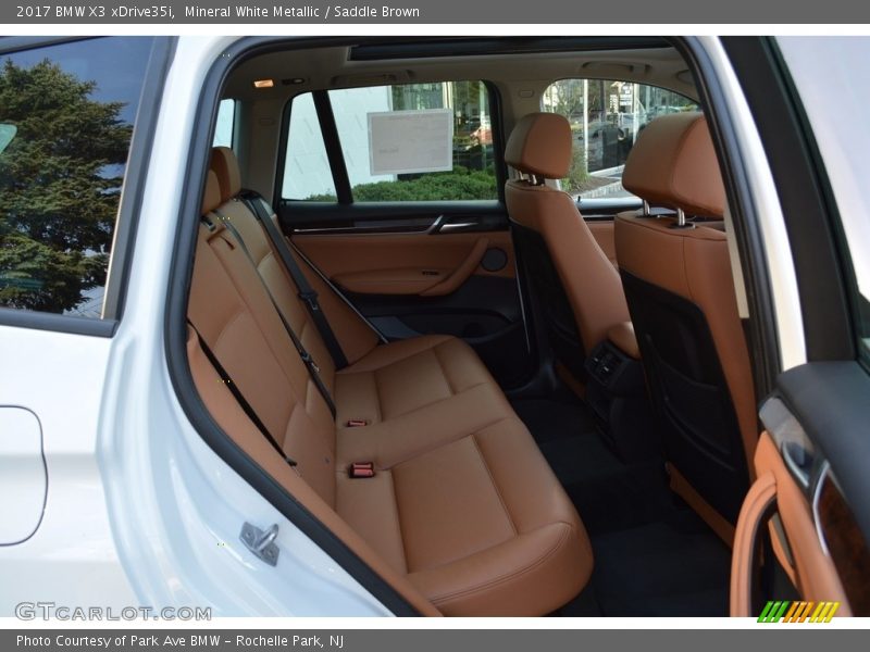 Mineral White Metallic / Saddle Brown 2017 BMW X3 xDrive35i