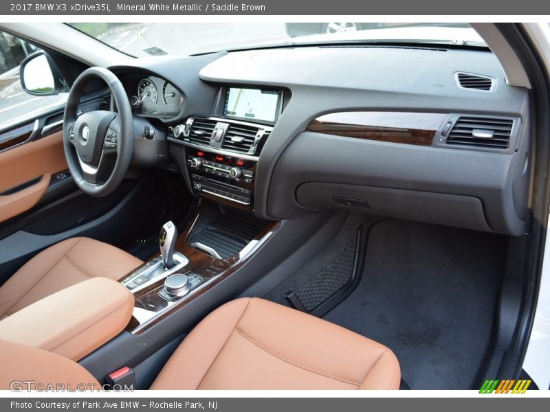 Mineral White Metallic / Saddle Brown 2017 BMW X3 xDrive35i