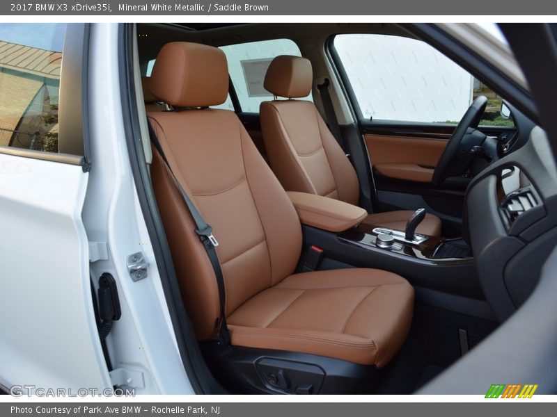 Mineral White Metallic / Saddle Brown 2017 BMW X3 xDrive35i