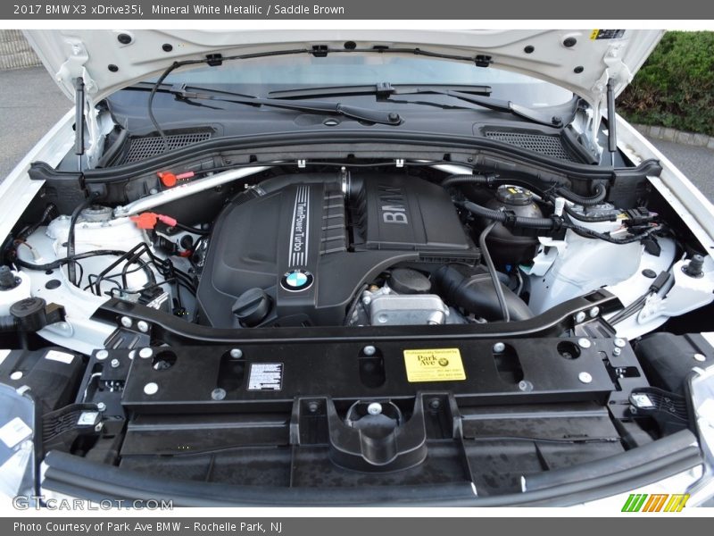 Mineral White Metallic / Saddle Brown 2017 BMW X3 xDrive35i