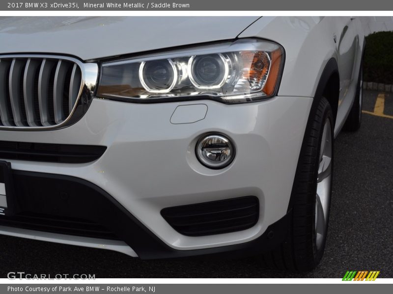 Mineral White Metallic / Saddle Brown 2017 BMW X3 xDrive35i