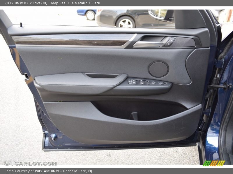 Deep Sea Blue Metallic / Black 2017 BMW X3 xDrive28i