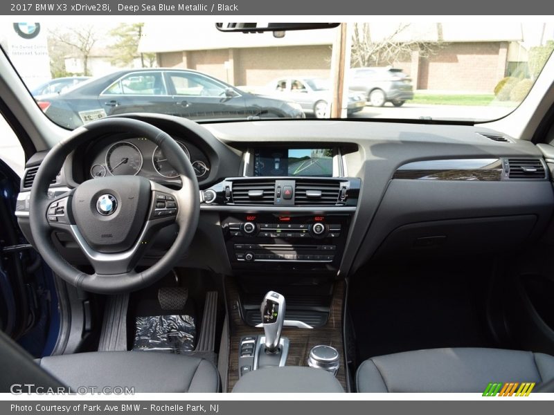 Deep Sea Blue Metallic / Black 2017 BMW X3 xDrive28i