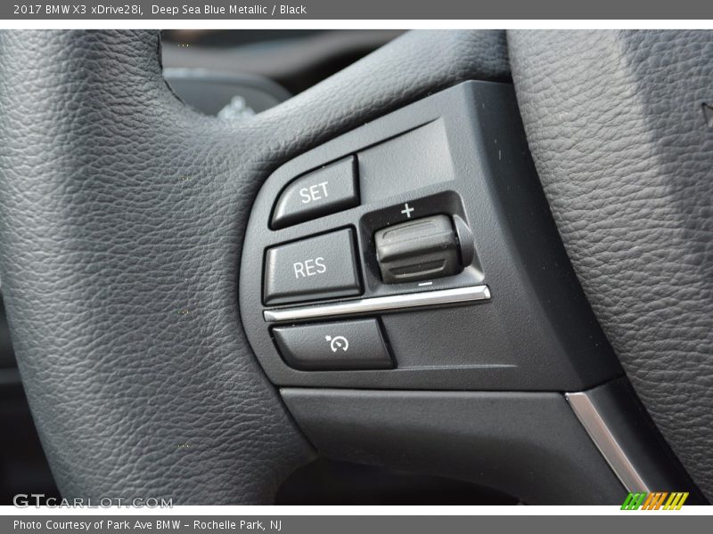 Deep Sea Blue Metallic / Black 2017 BMW X3 xDrive28i