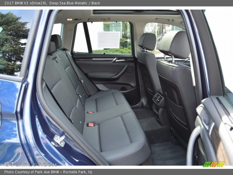 Deep Sea Blue Metallic / Black 2017 BMW X3 xDrive28i